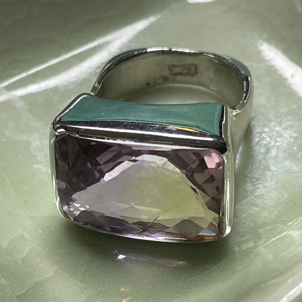 Sterling Silver and Ametrine Ring